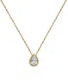 Macy's Diamond Pear Solitaire Pendant Necklace (1/4 Ct. T.w.) In 14k Gold, 16" + 2" Extender In Yellow Gold