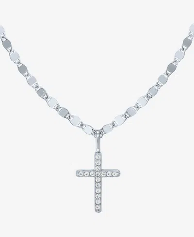 Macy's Diamond Pendant Necklace (1/10 Ct. T.w.) In Sterling Silver
