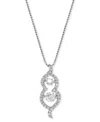 Macy's Diamond Pendant Necklace (1/2 Ct. T.w.) In 14k White Gold In White Gold