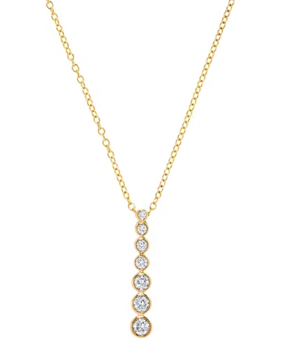 Macy's Diamond Pendant Necklace (1/2 Ct. T.w.) In 14k Yellow Gold