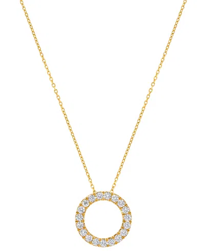 Macy's Diamond Pendant Necklace (1/2 Ct. T.w.) In 14k Yellow Gold (also In 14k White Gold)