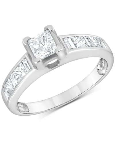 Macy's Diamond Princess-cut Engagement Ring (1 Ct. T.w.) In 14k White Gold