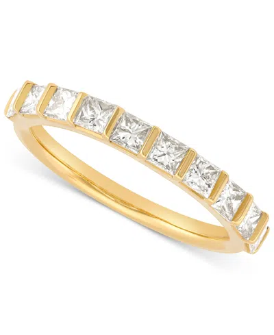 Macy's Diamond Princess Ten Stone Band (1 Ct. T.w.) In 14k Gold In Yellow Gold