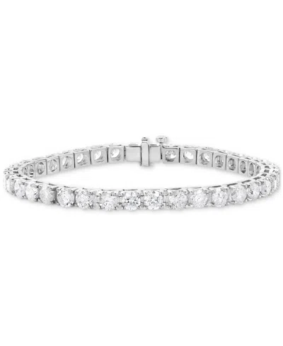 Macy's Diamond Prong-set Tennis Bracelet (12 Ct. T.w.) In 14k White Gold