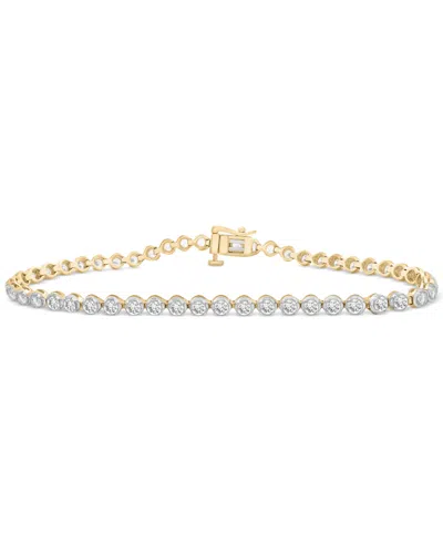 Macy's Diamond Prong-set Tennis Bracelet (3 Ct. T.w.) In 10k Gold, Exclusively At