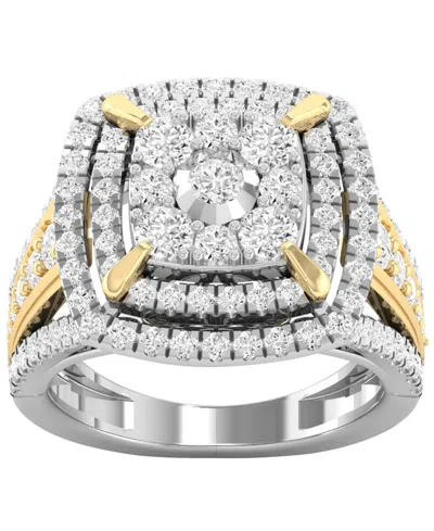 Macy's Diamond Ring (1-3/4 Ct. T.w.) In 14k Two-tone Gold