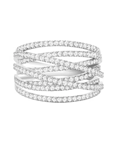 Macy's Diamond Ring (1 Ct. T.w.) In Sterling Silver In Metallic