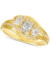 Macy's Diamond Ring (1/2 Ct. T.w.) In 10k Yellow Gold In Gold