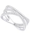 Macy's Diamond Ring (1/2 Ct. T.w.) In Sterling Silver In Silver