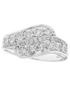 Macy's Diamond Ring (1/3 Ct. T.w.) In 10k White Gold In White