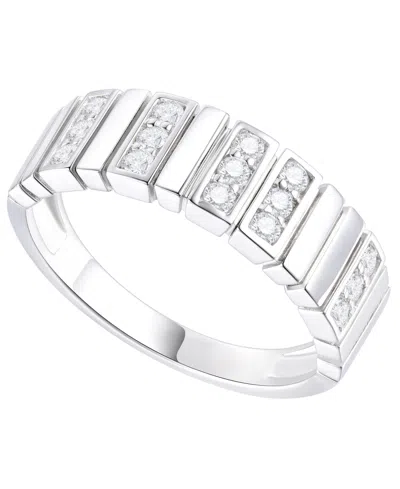 Macy's Diamond Ring (1/3 Ct. T.w.) In Sterling Silver In Gray