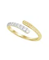 Macy's Diamond Ring (1/4 Ct. T.w.) In 10k Yellow Gold With White Rhodium In Gold
