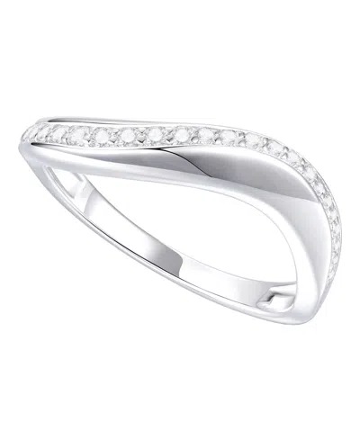 Macy's Diamond Ring (1/4 Ct. T.w.) In Sterling Silver In Neutral