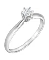 Macy's Diamond Ring (1/5 Ct. T.w.) In 14k White Gold (also In 14k Yellow Gold) In Metallic