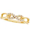 Macy's Diamond Ring (1/8 Ct. T.w.) In 14k Yellow Gold In Gold