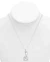 Macy's Diamond S Initial 18" Pendant Necklace (1/10 Ct. T.w.) In Sterling Silver In Sterling Silver