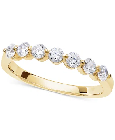Macy's Diamond Seven Stone Band (1/2 Ct. T.w.) In 14k White Or Yellow Gold
