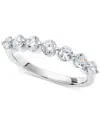 Macy's Diamond Seven Stone Band (3/4 Ct. T.w.) In 14k White Or Yellow Gold In White Gold