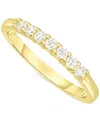 Macy's Diamond Seven Stone Polished Band (1/2 Ct. T.w.) In 14k Gold In Yellow Gold