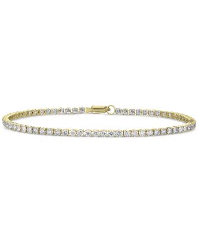 Macy's Diamond Skinny Tennis Bracelet (3 Ct. T.w.) In 14k White Or Yellow Gold