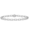 Macy's Diamond Square Link Bracelet (2 Ct. T.w.) In 14k Gold Or 14k White Gold In White Gold