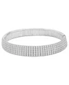 Macy's Diamond Stretchy Bangle (9 Ct. T.w.) In 14k White Gold In Gold