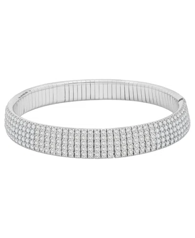 Macy's Diamond Stretchy Bangle (9 Ct. T.w.) In 14k White Gold