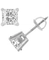 Macy's Diamond Stud Earrings (1-1/2 Ct. T.w.) In 14k White Gold In Gold