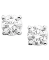 Macy's Diamond Stud Earrings 1 4 2 Ct. T.w. In 14k White Yellow Or Rose Gold In White Gold
