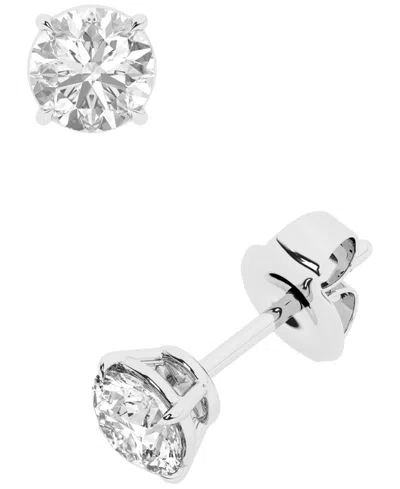 Macy's Diamond Stud Earrings (1 Ct. T.w.) In 14k White Gold (also Available In 14k Yellow Gold)