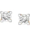 Macy's Diamond Stud Earrings (1/2 Ct. T.w.) In 14k Yellow Gold In Yellow Gold