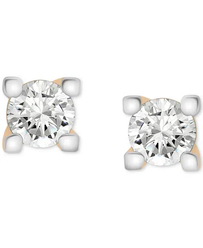 Macy's Diamond Stud Earrings (1/2 Ct. T.w.) In 14k Yellow Gold