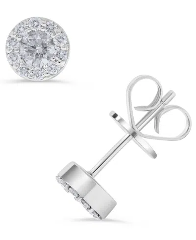 Macy's Diamond Stud Earrings (1/2 Ct. T.w.) In 14k Yellow Gold (also In 14k White Gold) In Metallic