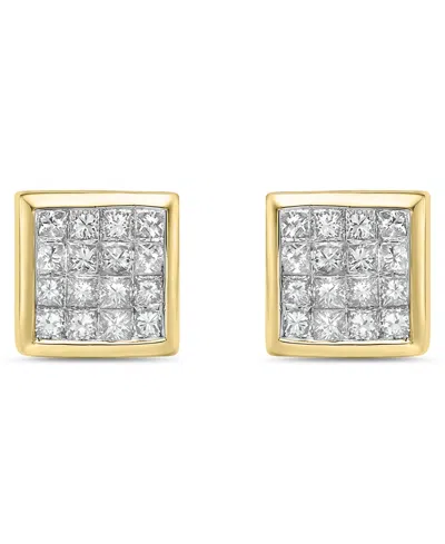 Macy's Diamond Stud Earrings (3/4 Ct. T.w.) In 10k White Gold (also In 10k Yellow Gold)