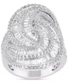 Macy's Diamond Swirl Statement Ring (2-1/2 Ct. T.w.) In 14k White Gold