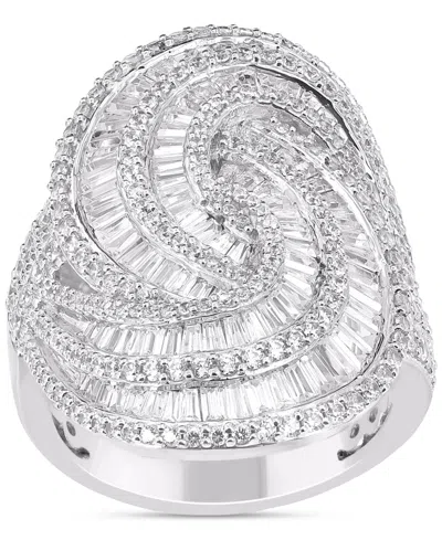 Macy's Diamond Swirl Statement Ring (2-1/2 Ct. T.w.) In 14k White Gold