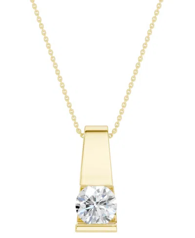 Macy's Diamond Tapered Bar Pendant Necklace (1/4 Ct. T.w.) In 14k Yellow Gold, 16" + 2" Extender