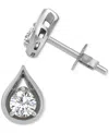 Macy's Diamond Teardrop Shape Stud Earrings (3/8 Ct. T.w.) In 14k Gold