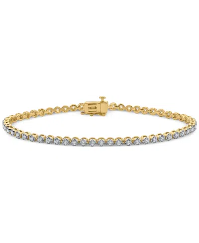 Macy's Diamond Tennis Bracelet (1 Ct. T.w.) In 10k Yellow Gold