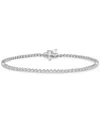 Macy's Diamond Tennis Bracelet (1 Ct. T.w.) In 14k White Or Yellow Gold In White Gold
