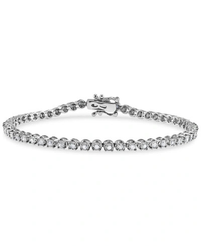 Macy's Diamond Tennis Bracelet (1 Ct. T.w.) In 10k White Gold