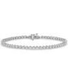 Macy's Diamond Tennis Bracelet (2 Ct. T.w.) In 14k White Gold In White Gold