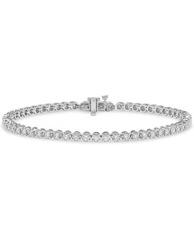 Macy's Diamond Tennis Bracelet (2 Ct. T.w.) In 14k White Gold