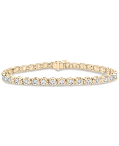 Macy's Diamond Tennis Bracelet (5 Ct. T.w.) In 14k White Or Yellow Gold, Created For  In Pattern