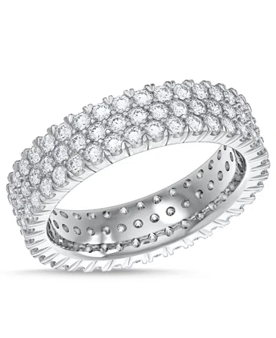 Macy's Diamond Three-row Eternity Band (2 Ct. T.w.) In Platinum, 14k White Gold, 14k Gold, Or 14k Rose Gold