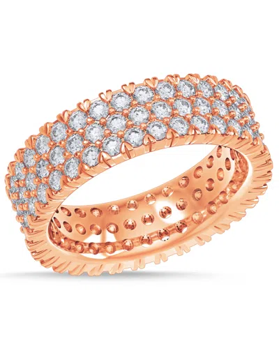 Macy's Diamond Three-row Eternity Ring (3 Ct. T.w.) In Platinum, 14k White Gold, 14k Gold, Or 14k Rose Gold