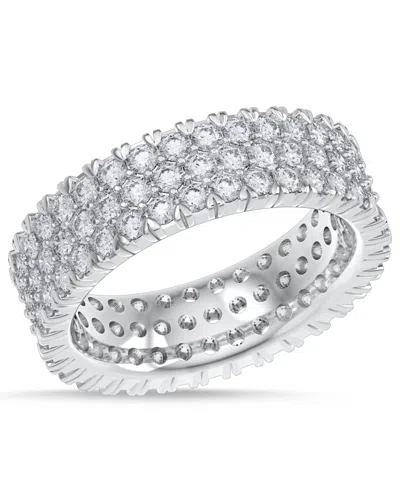 Macy's Diamond Three-row Eternity Ring (3 Ct. T.w.) In Platinum, 14k White Gold, 14k Gold, Or 14k Rose Gold