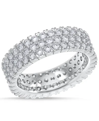 Macy's Diamond Three-row Eternity Ring (3 Ct. T.w.) In Platinum, 14k White Gold, 14k Gold, Or 14k Rose Gold