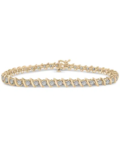 Macy's Diamond Twist Bracelet (2 Ct. T.w.) In 14k White Gold Or 14k Yellow Gold, Exclusively At