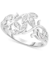 Macy's Diamond Vine-inspired Ring (1/5 Ct. T.w.) In Sterling Silver. In Sterling Silver